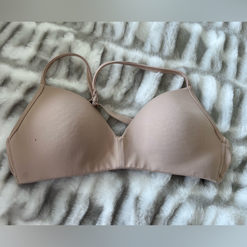DELTA by Maidenform Beige Wire-Free Seamless Light Contour Padded Bra Size 32A